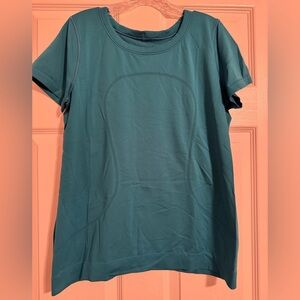lululemon athletica Teal Short Sleeve Top